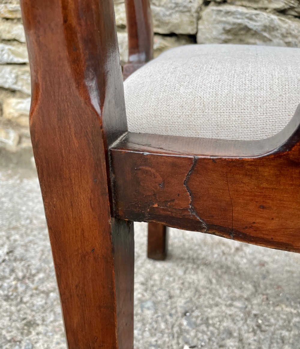 Antique Georgian Mahogany Carver Chair View XV
