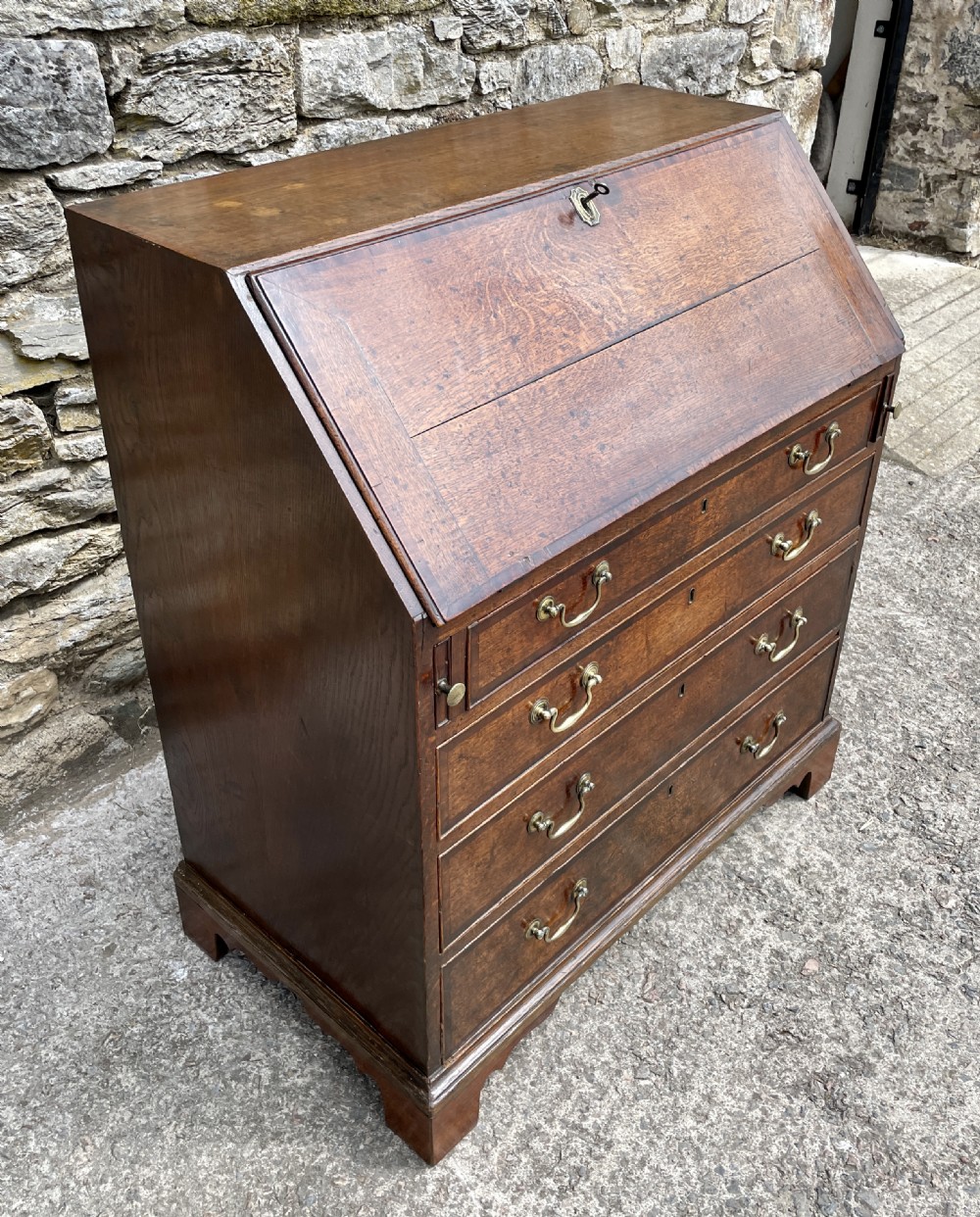 Georgian Country Oak Bureau View VII