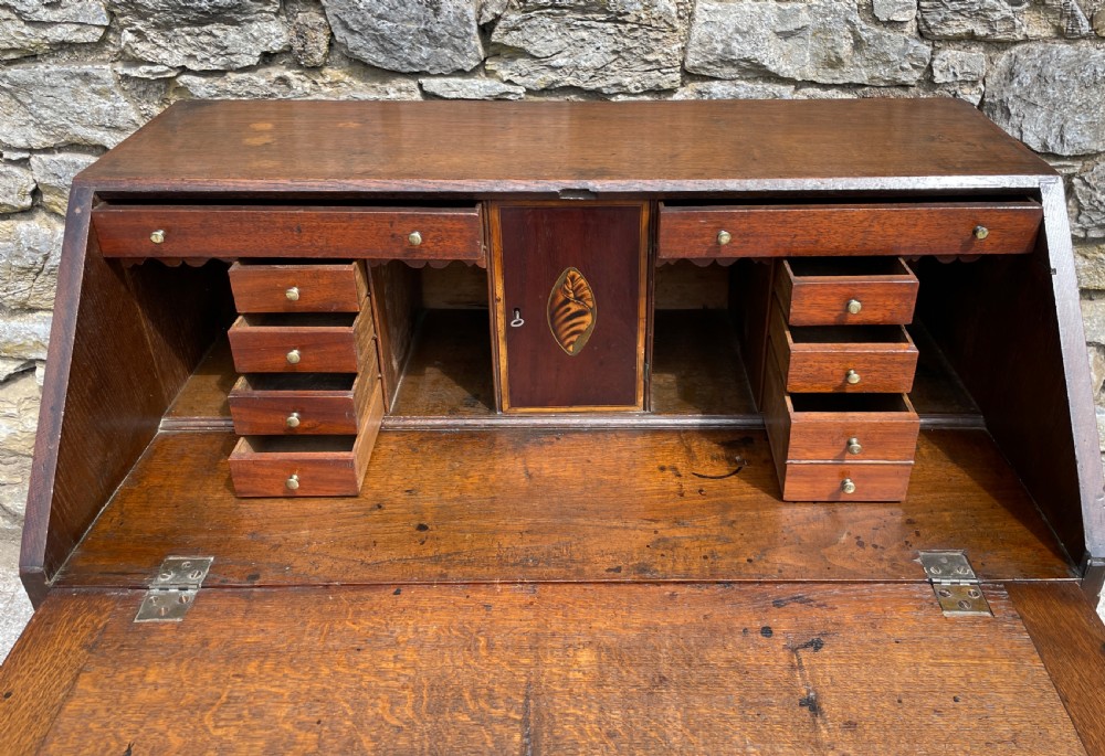 Georgian Country Oak Bureau View XVIII