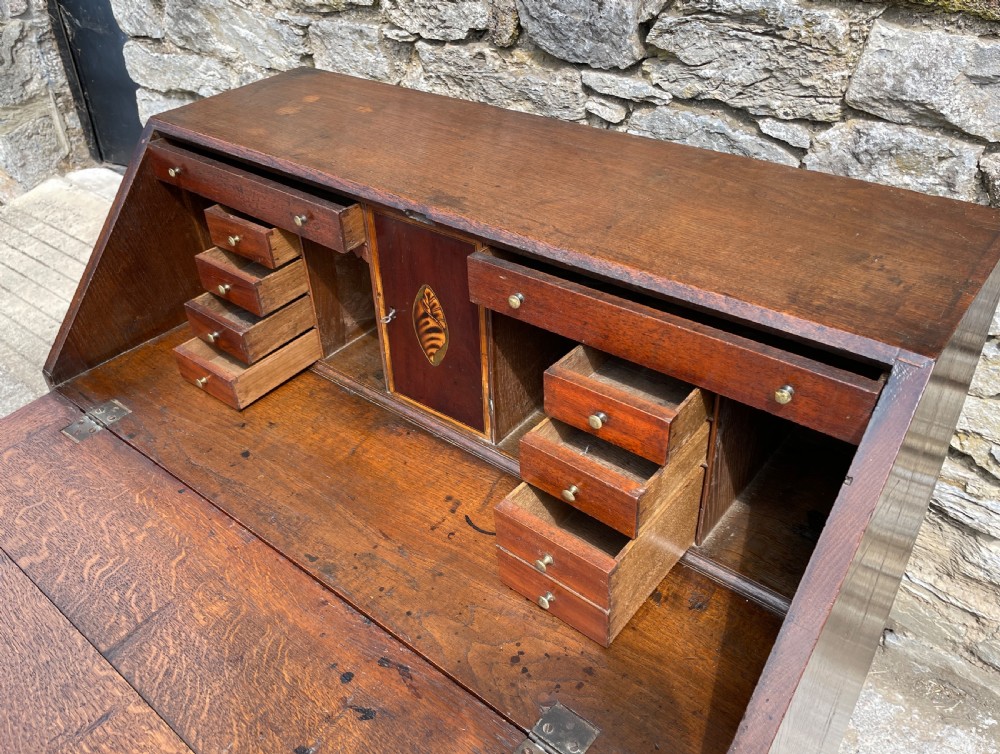 Georgian Country Oak Bureau View XIX