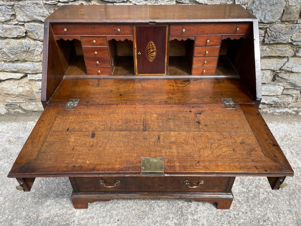 Georgian Country Oak Bureau View XXIII