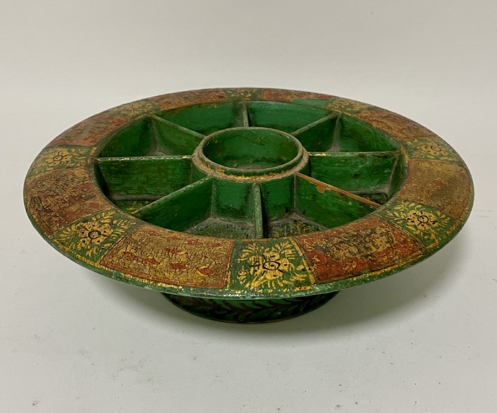 Antique Regency Pope Joan Game Wheel