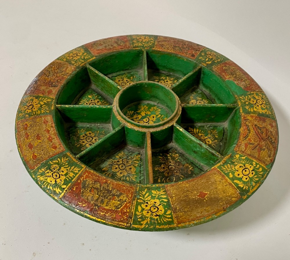 Antique Regency Pope Joan Game Wheel View V