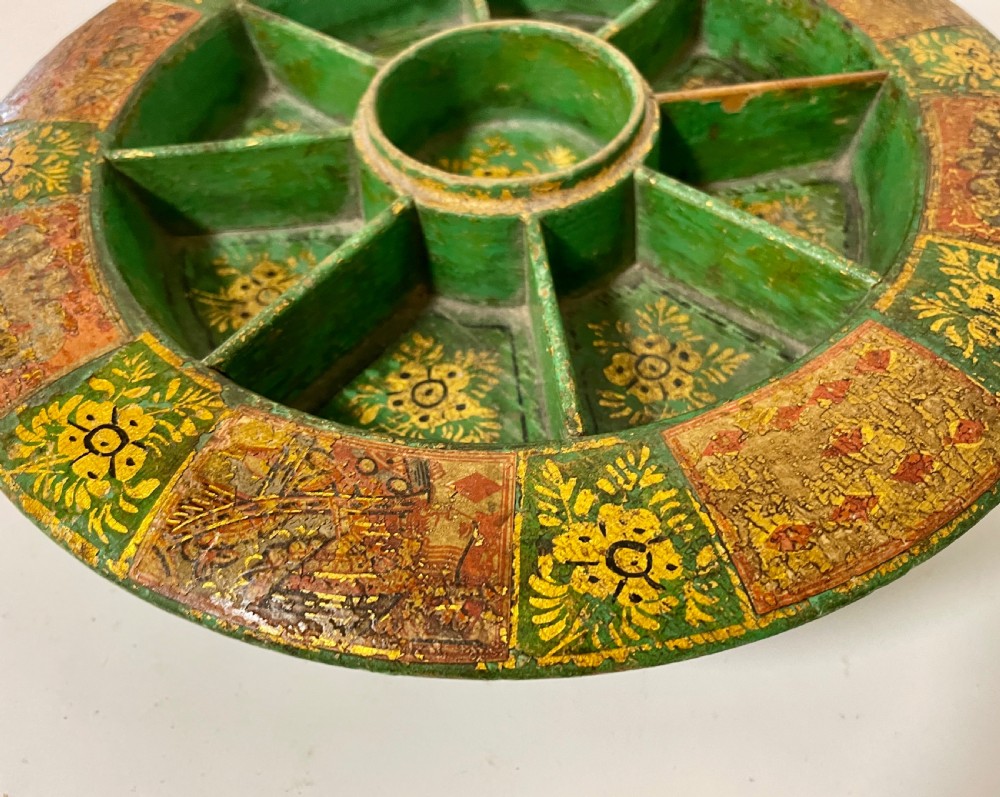 Antique Regency Pope Joan Game Wheel View VII