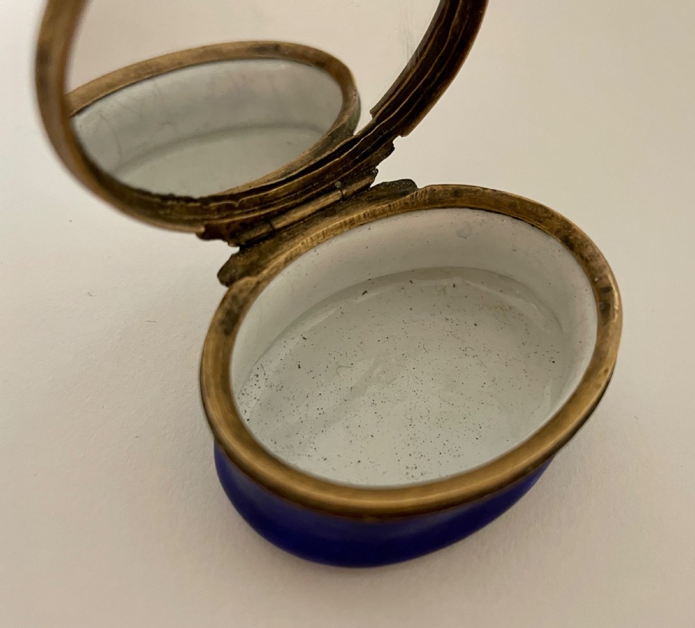 18th Century Georgian Bilston Enamel Mirrored Patch Box View XIV