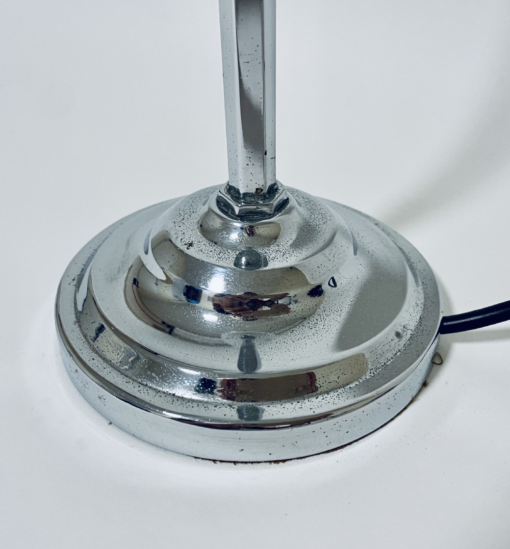 Art Deco Chrome Table Lamp View IV