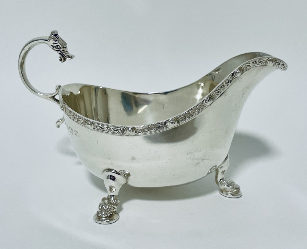 Antique Scottish Silver Sauce Boat