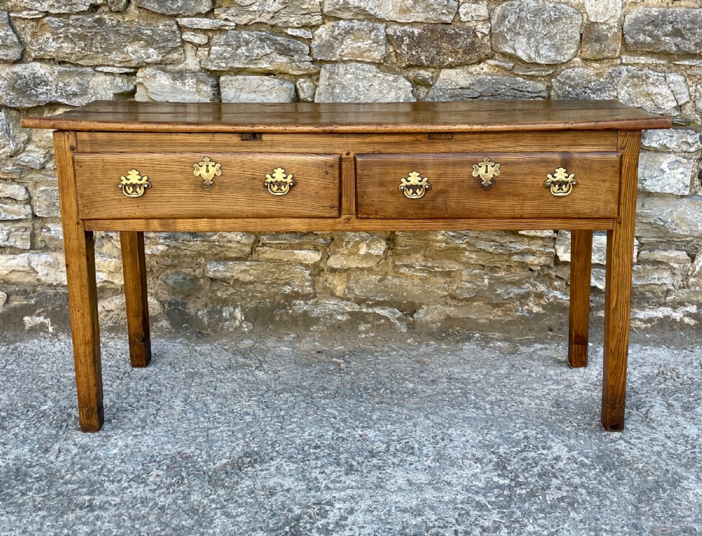 Antique Sycamore and Elm Dresser Base View II
