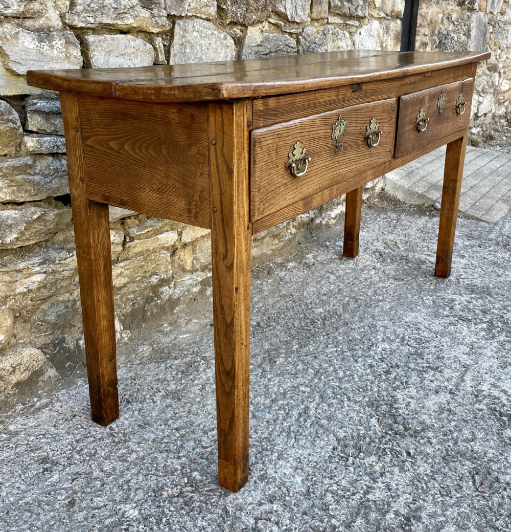 Antique Sycamore and Elm Dresser Base View X