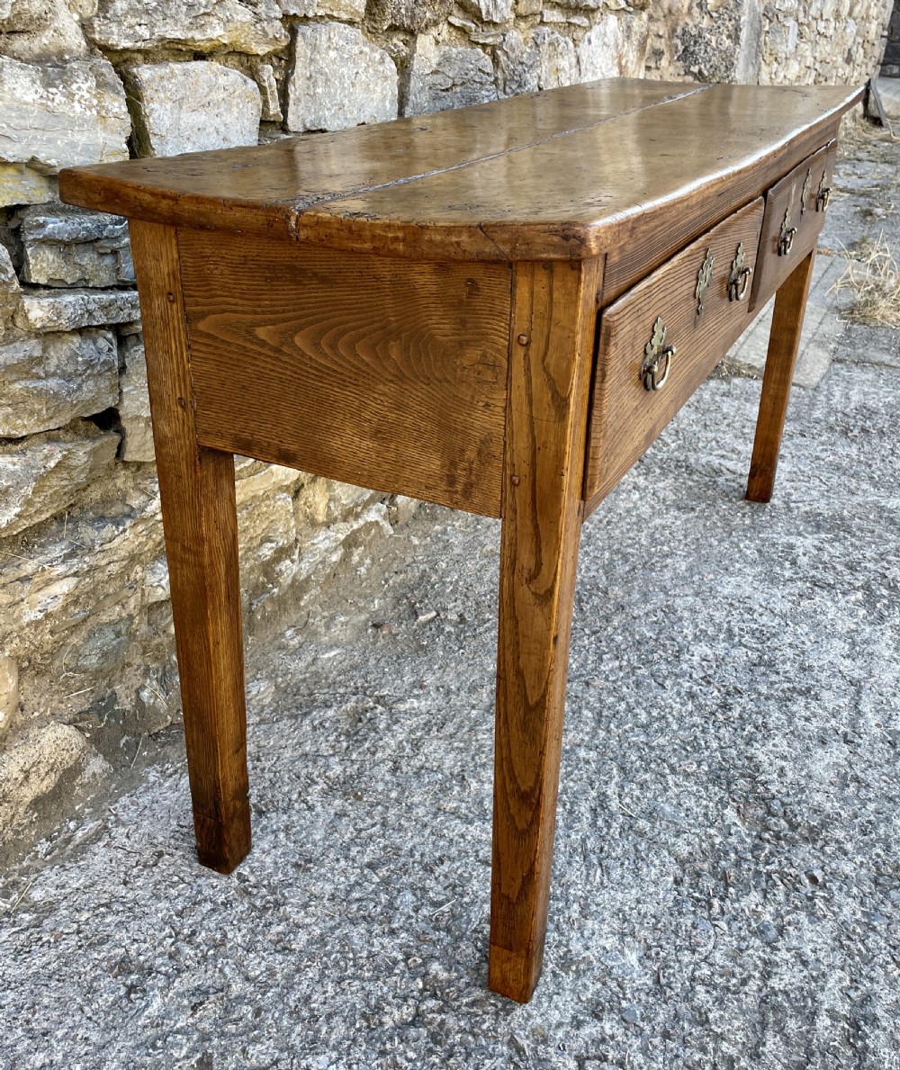 Antique Sycamore and Elm Dresser Base View XI