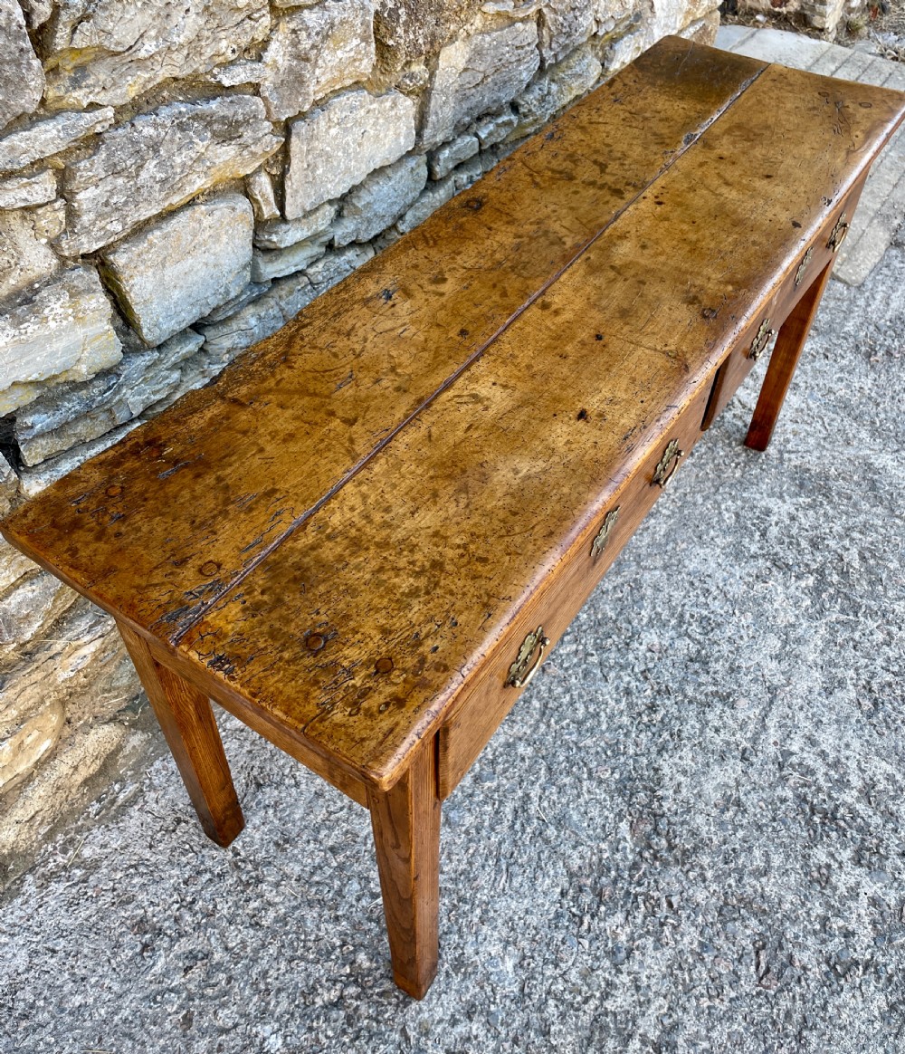 Antique Sycamore and Elm Dresser Base View XV