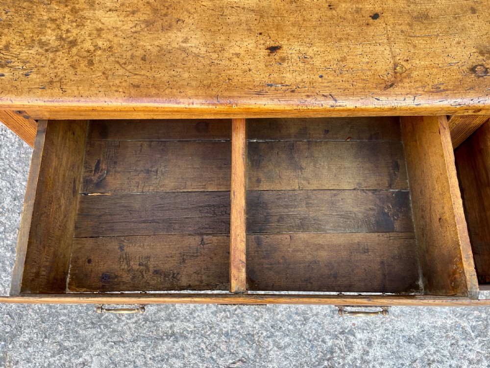 Antique Sycamore and Elm Dresser Base View XIX