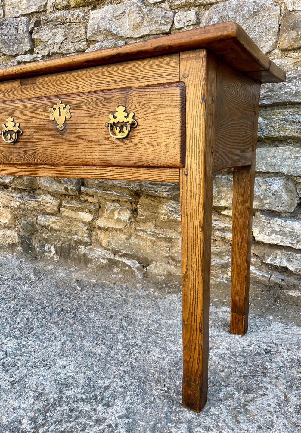 Antique Sycamore and Elm Dresser Base View XXII