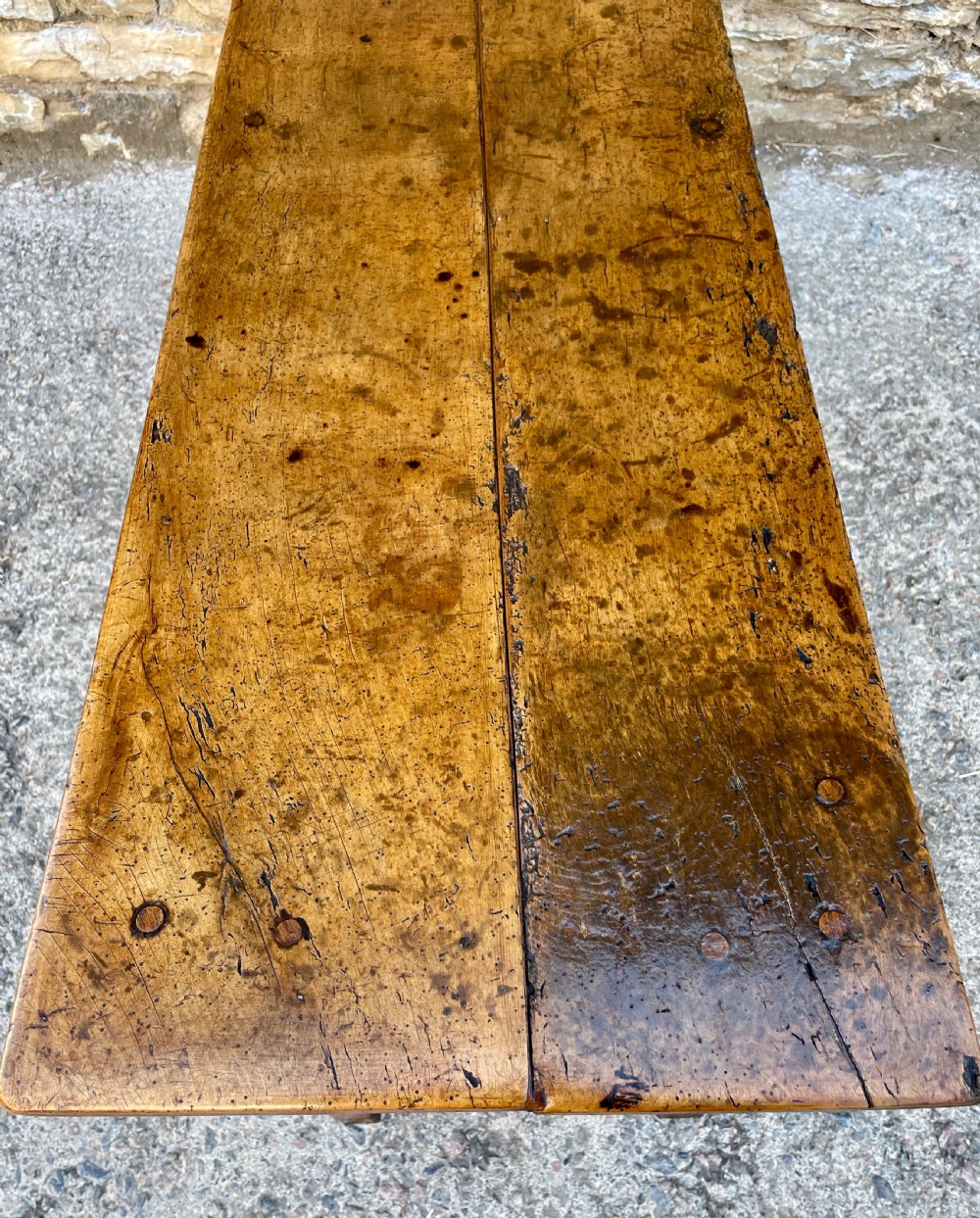 Antique Sycamore and Elm Dresser Base View XXIX