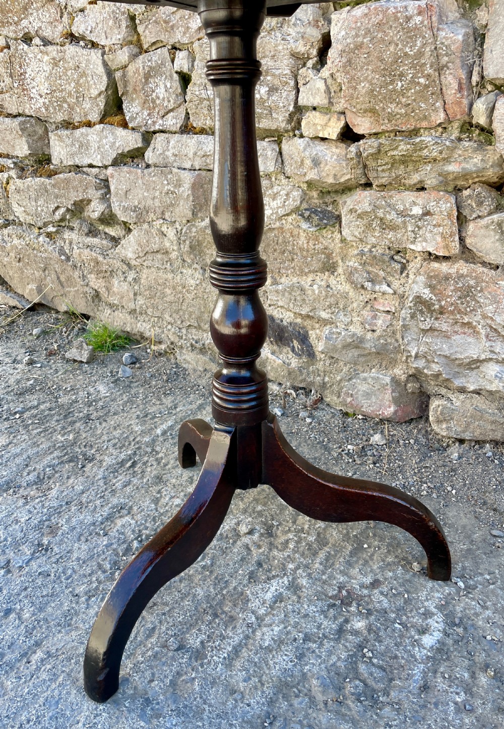 Georgian Oak Tilt Top Wine Table View V