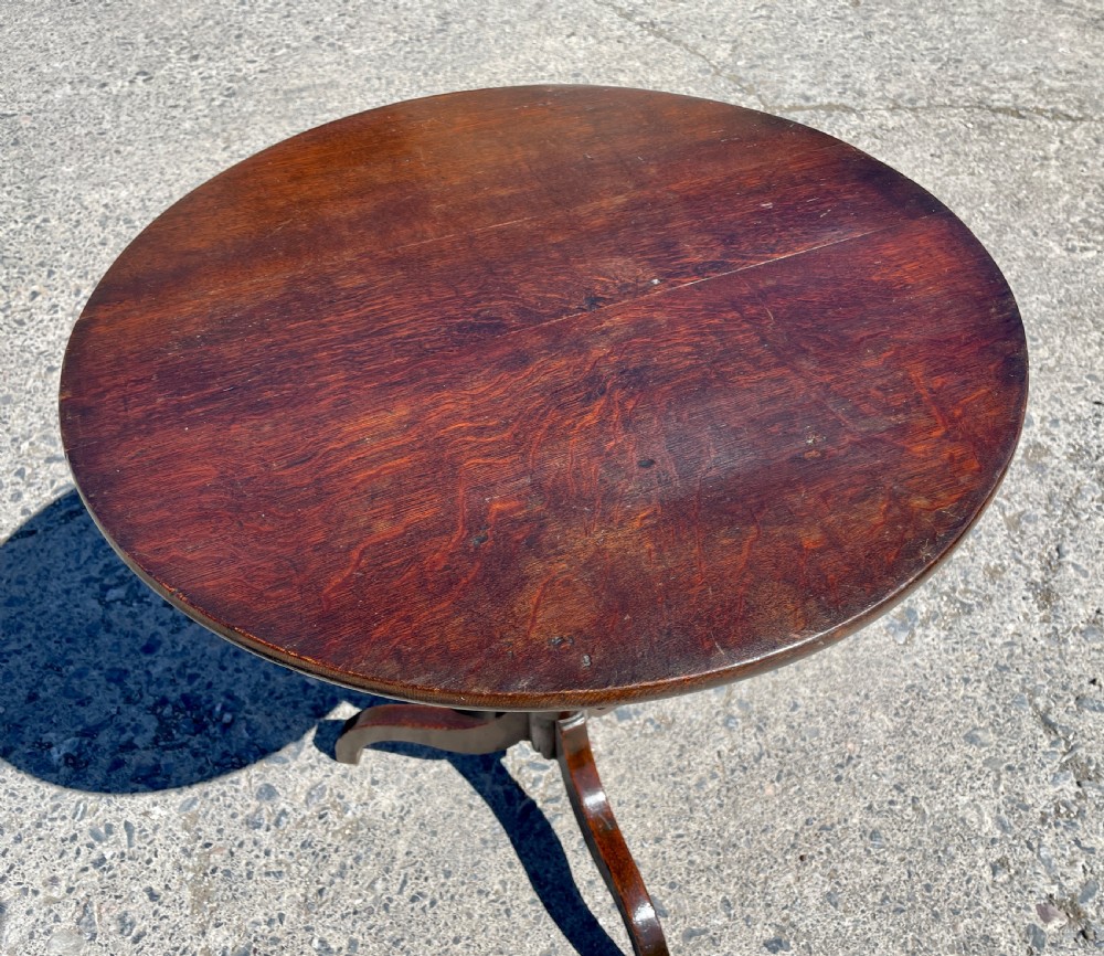 Georgian Oak Tilt Top Wine Table View XXI