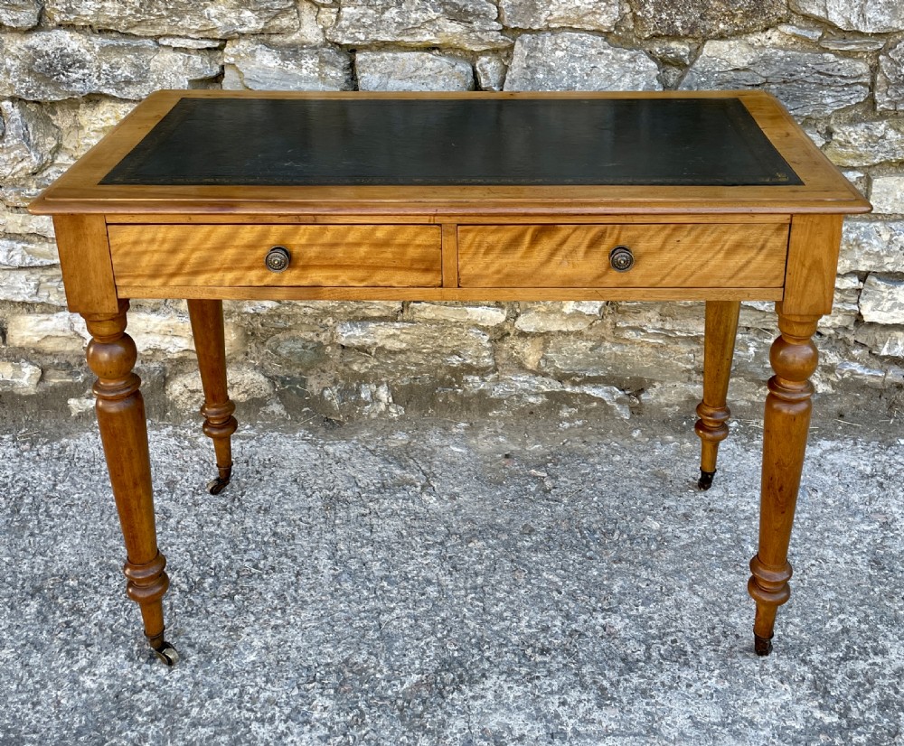 Victorian Satinwood Writing Table