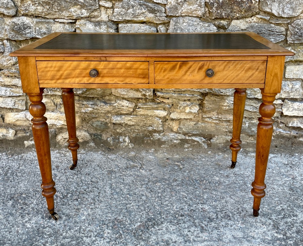 Victorian Satinwood Writing Table View IV