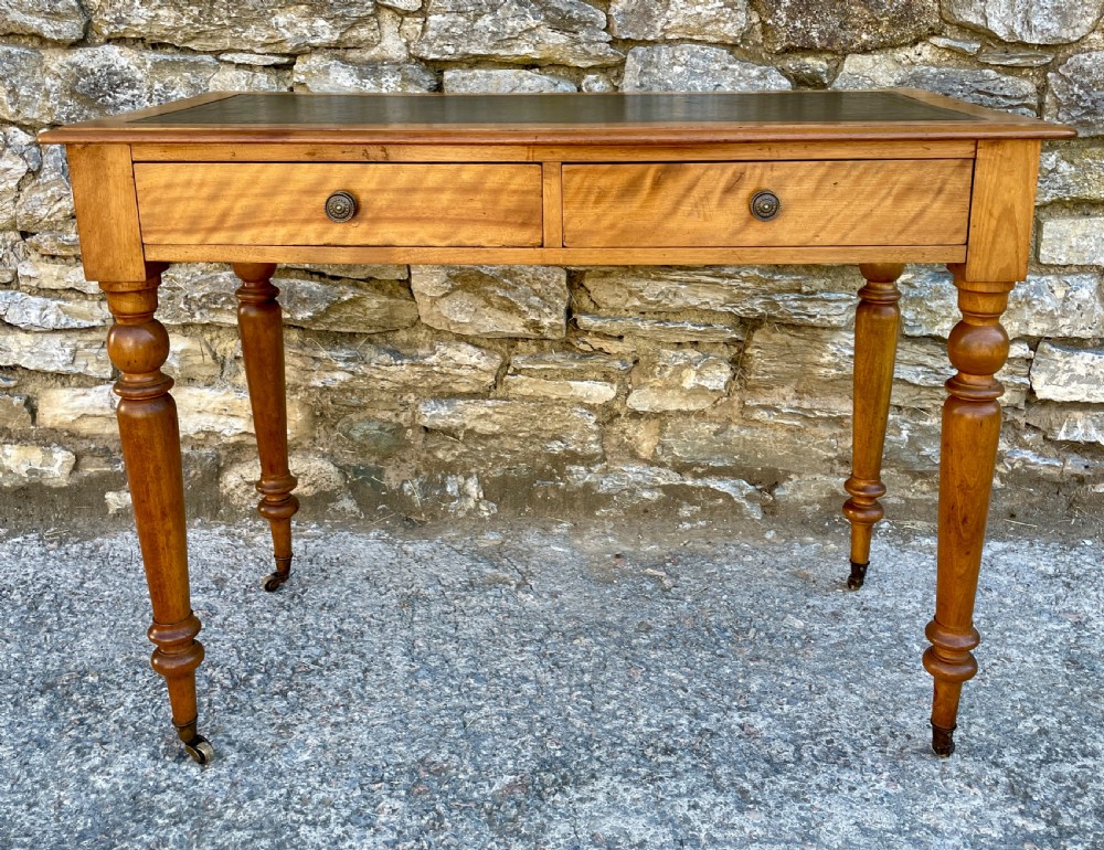 Victorian Satinwood Writing Table View V
