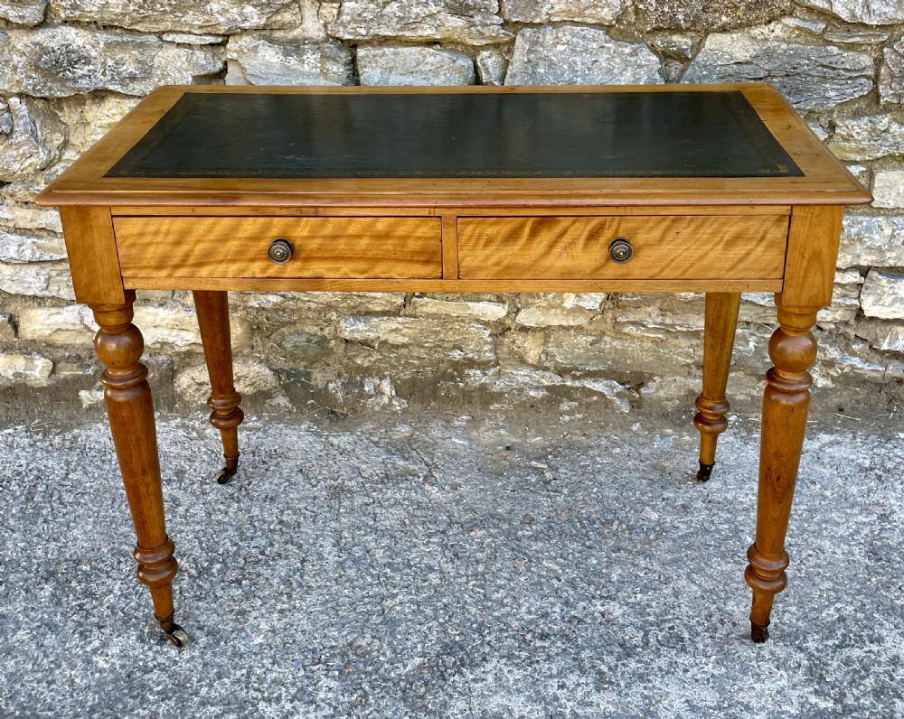 Victorian Satinwood Writing Table View VI
