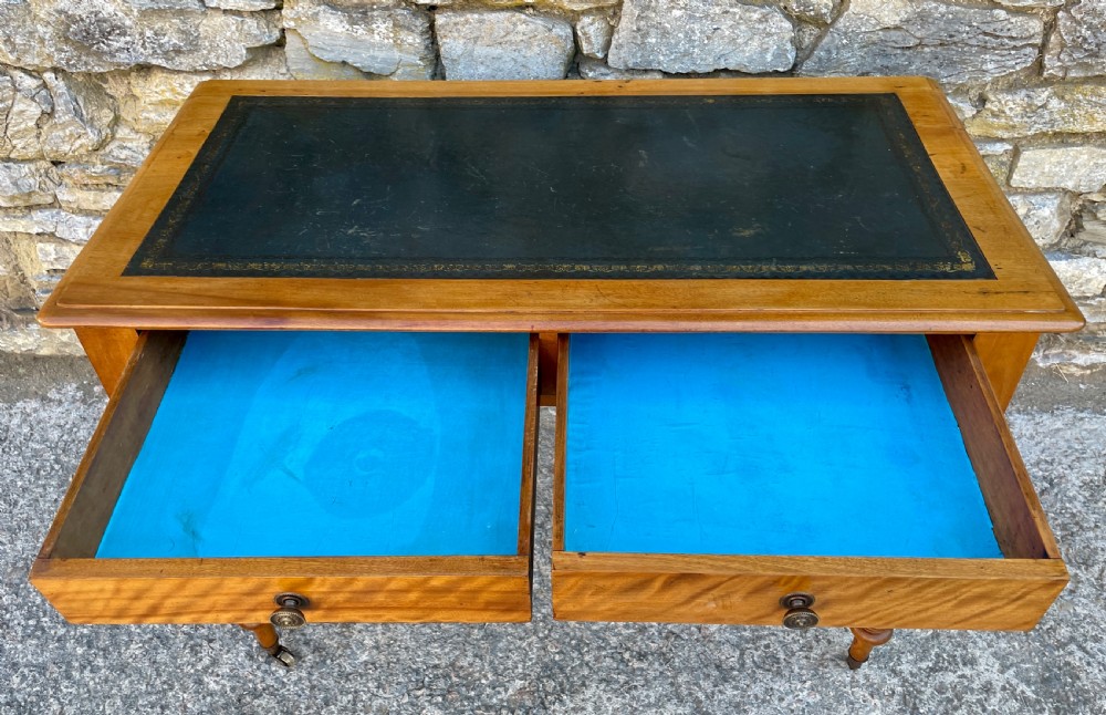 Victorian Satinwood Writing Table View IX