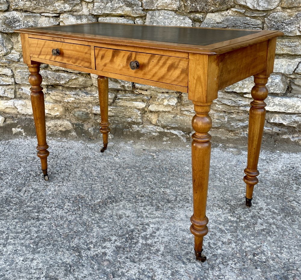 Victorian Satinwood Writing Table View XI
