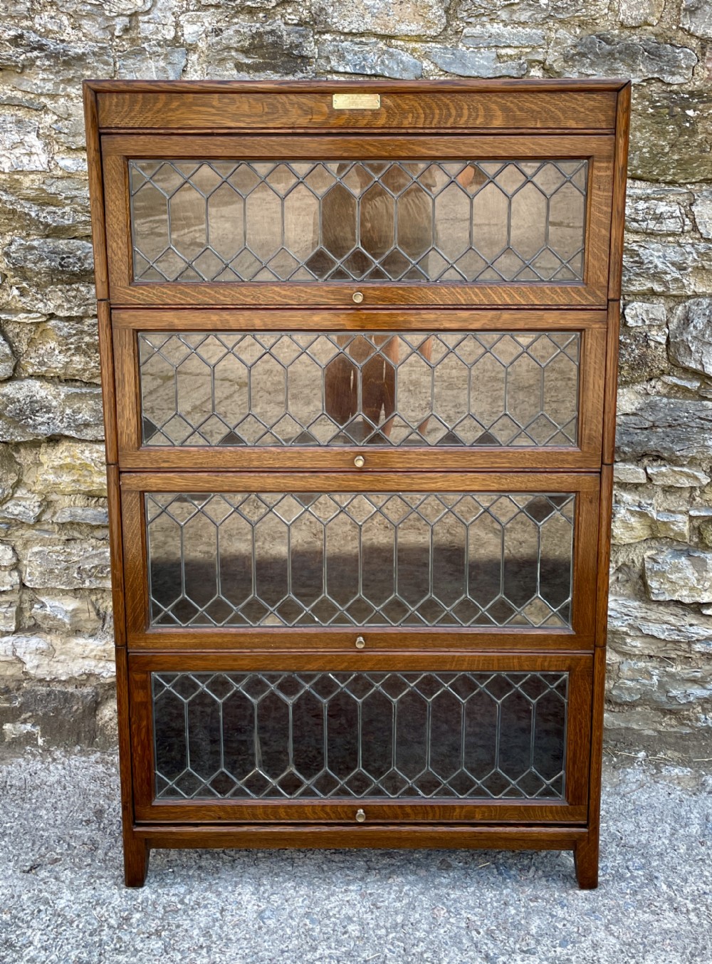 Antique Stacking Oak Bookcase by Gumm
