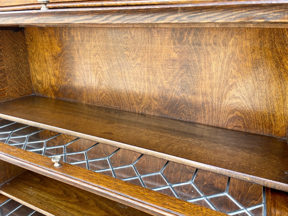 Antique Stacking Oak Bookcase by Gumm View XXI