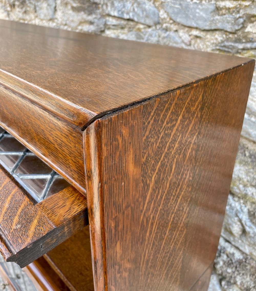 Antique Stacking Oak Bookcase by Gumm View XXIII