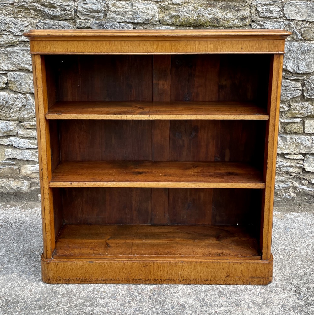 Victorian Golden Oak Bookcase by Edwards & Roberts