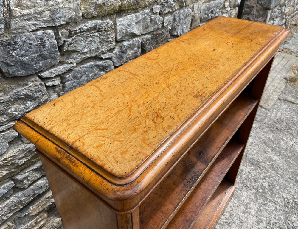 Victorian Golden Oak Bookcase by Edwards & Roberts View XII