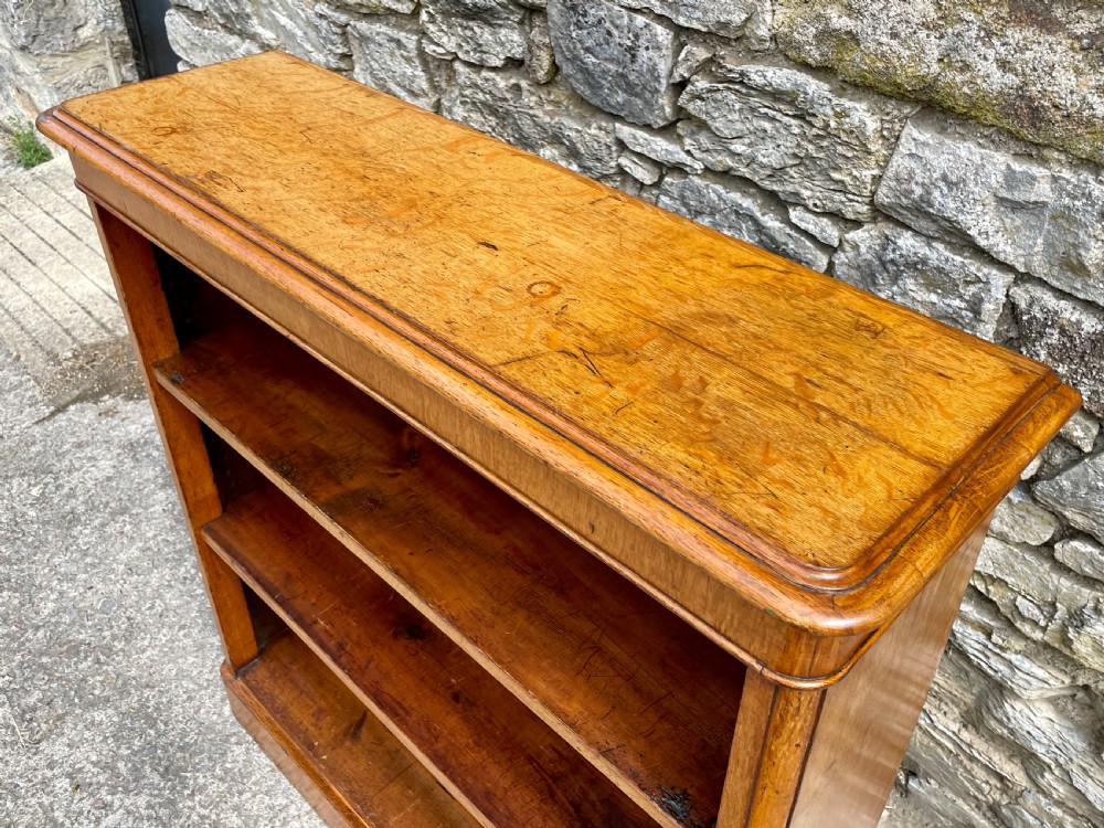 Victorian Golden Oak Bookcase by Edwards & Roberts View XIII