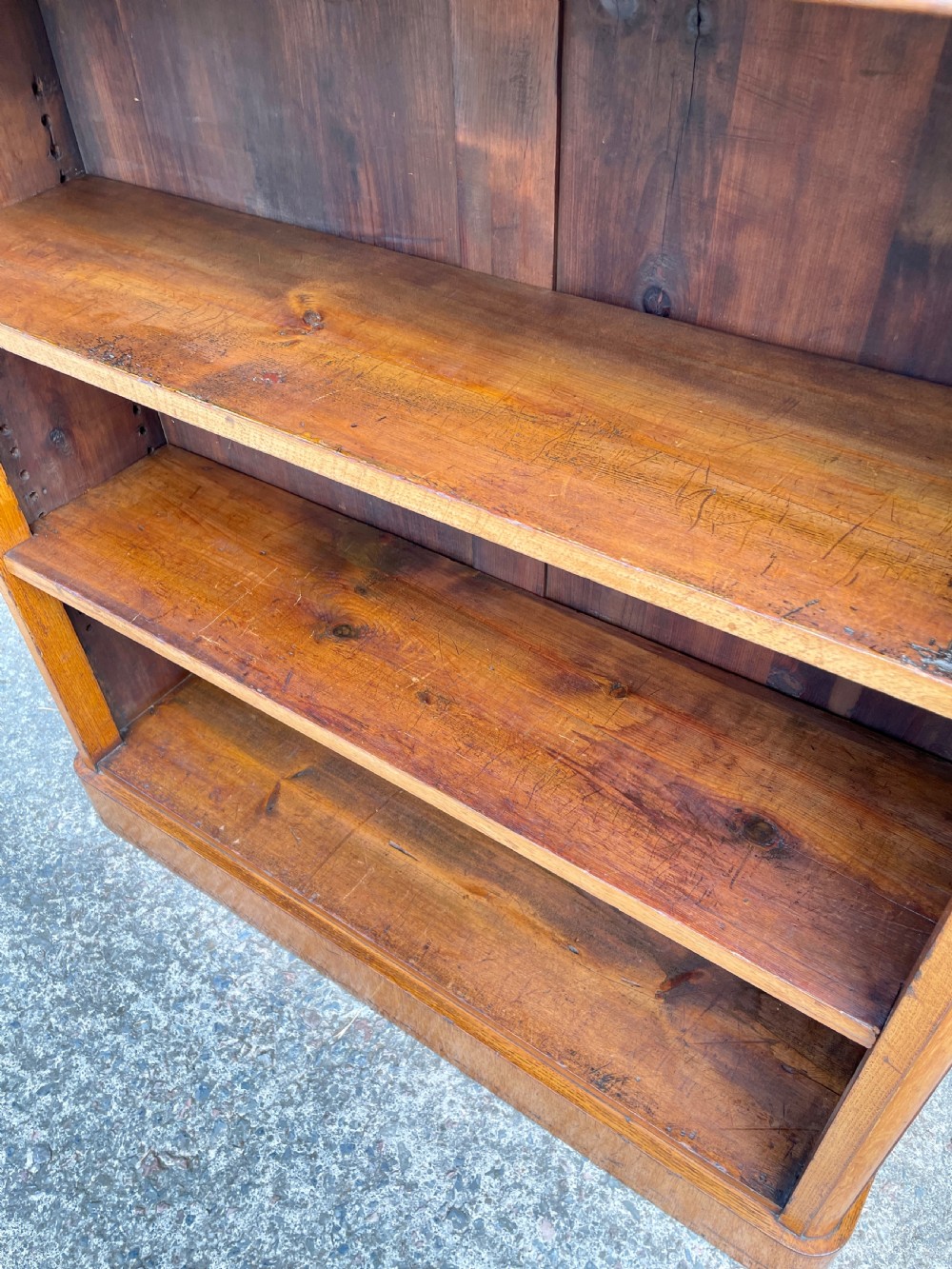 Victorian Golden Oak Bookcase by Edwards & Roberts View XVII