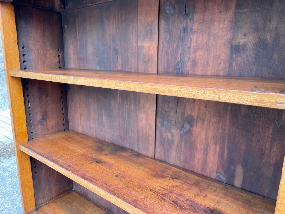 Victorian Golden Oak Bookcase by Edwards & Roberts View XVIII