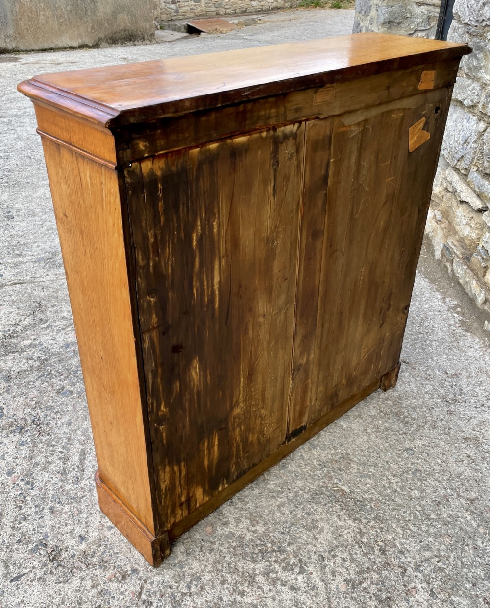 Victorian Golden Oak Bookcase by Edwards & Roberts View XXVII