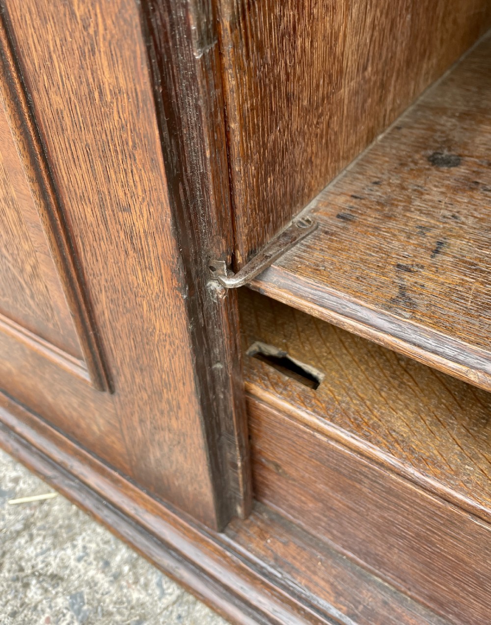 Georgian Oak Hanging Wall Cupboard View XII
