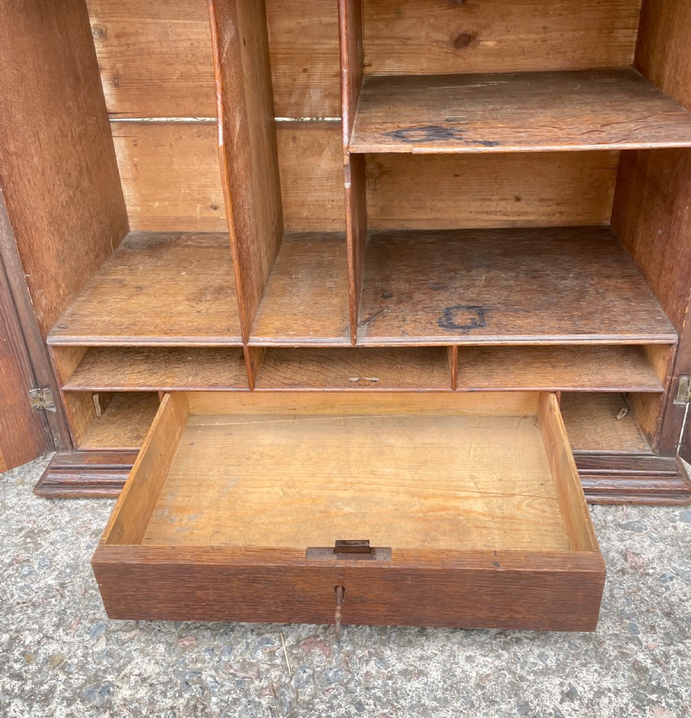 Georgian Oak Hanging Wall Cupboard View XVII