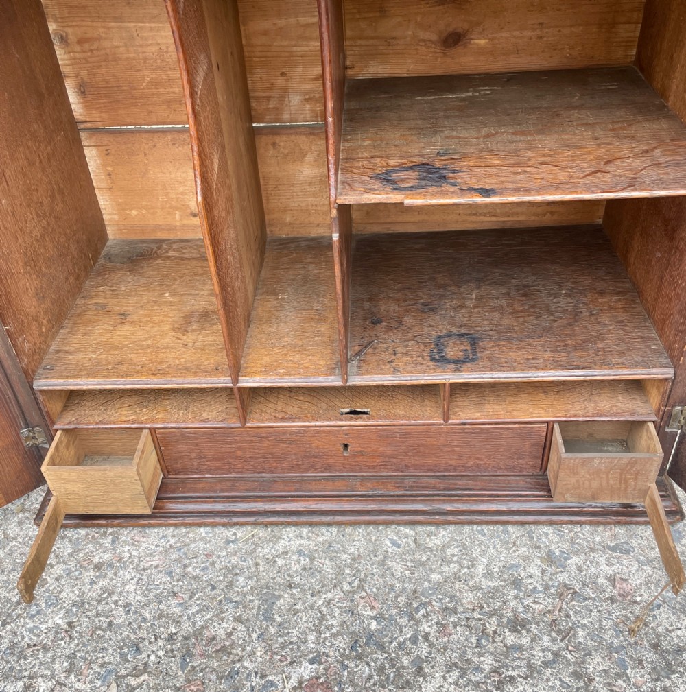 Georgian Oak Hanging Wall Cupboard View XXI