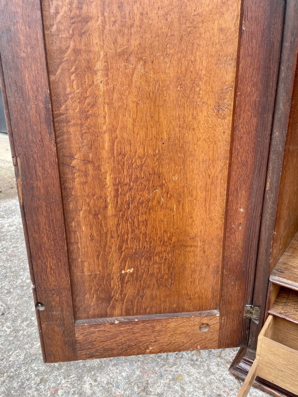 Georgian Oak Hanging Wall Cupboard View XXIII