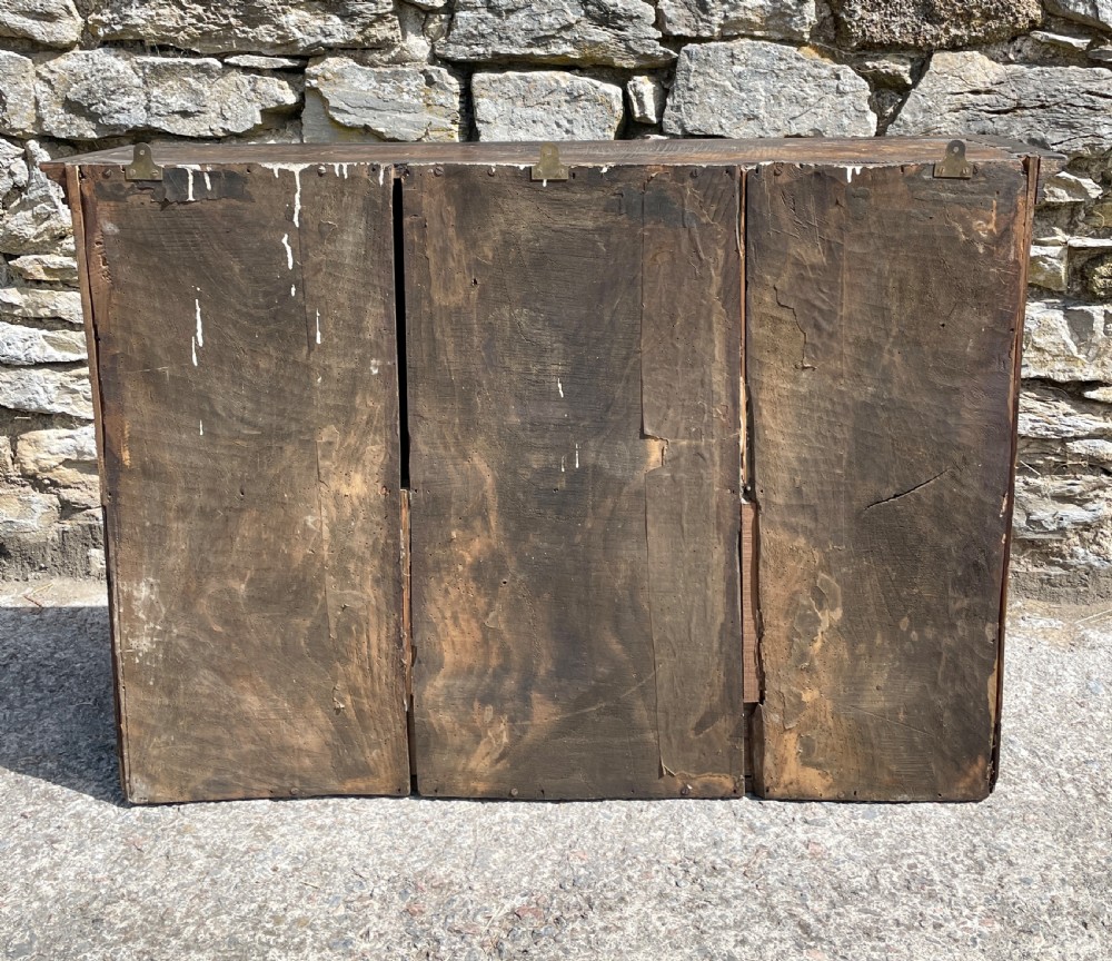 Antique Georgian Elm Hanging Wall Cupboard View XXX