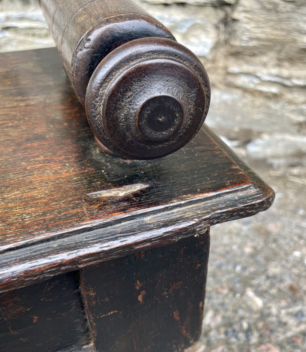Antique Victorian Oak Window Bench View XIX