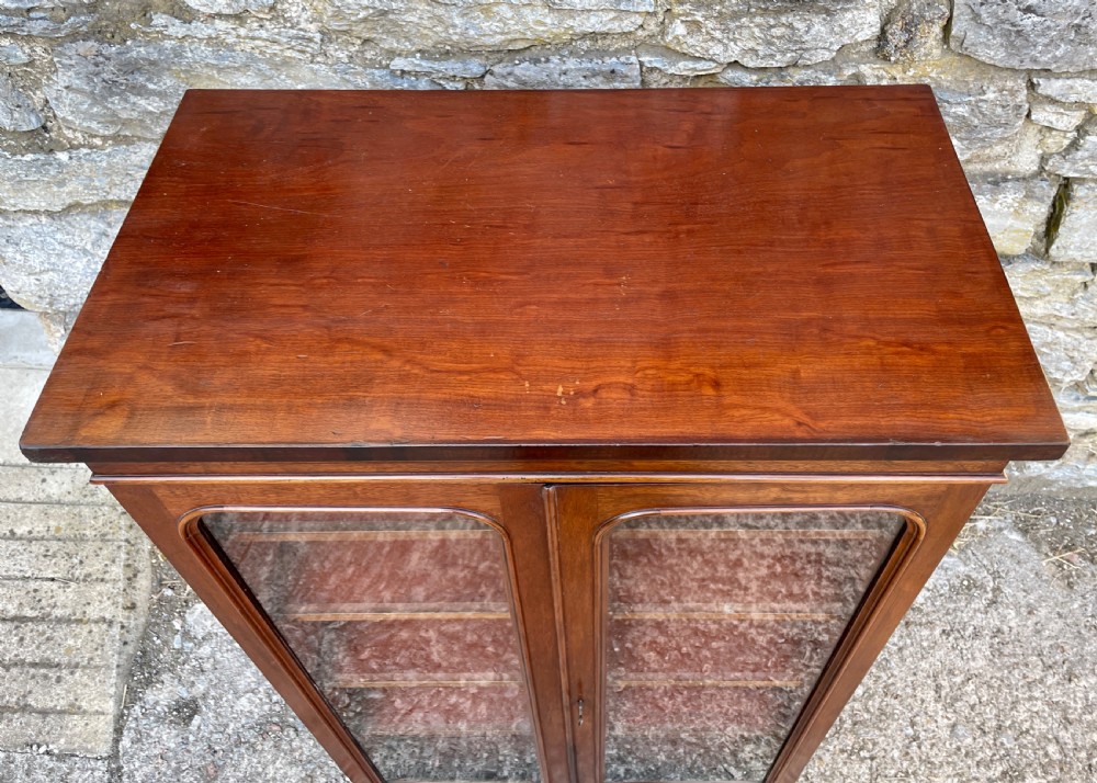 Antique Mahogany Glazed Cabinet View VI