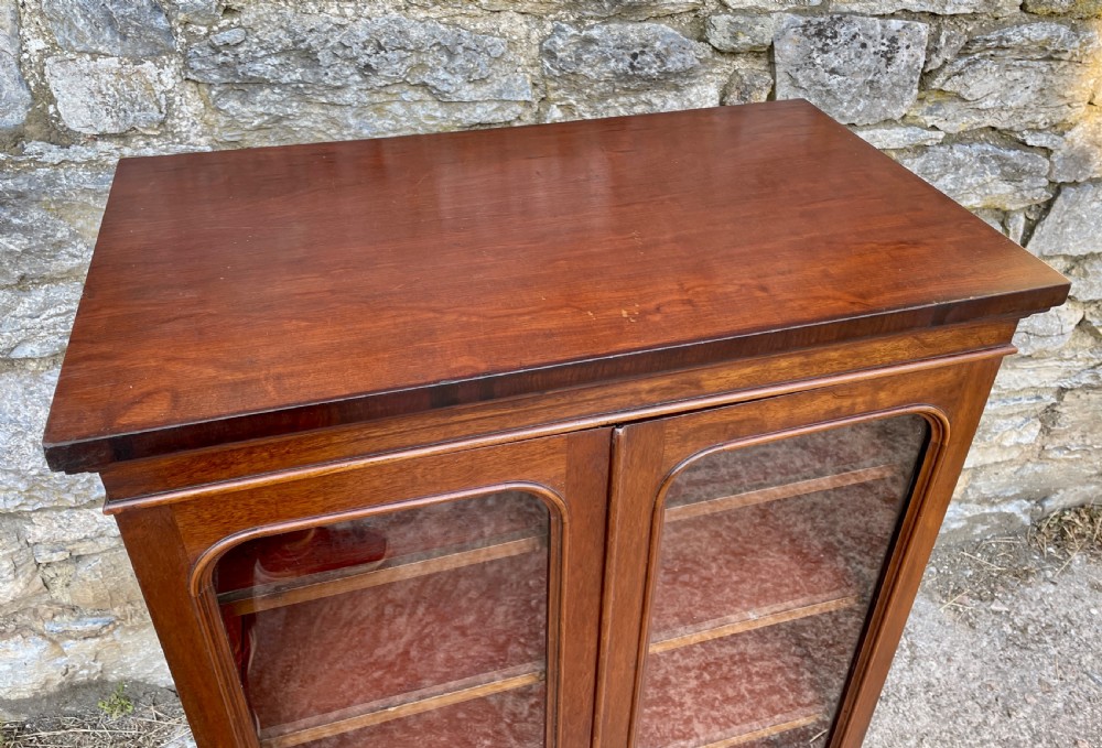 Antique Mahogany Glazed Cabinet View VII
