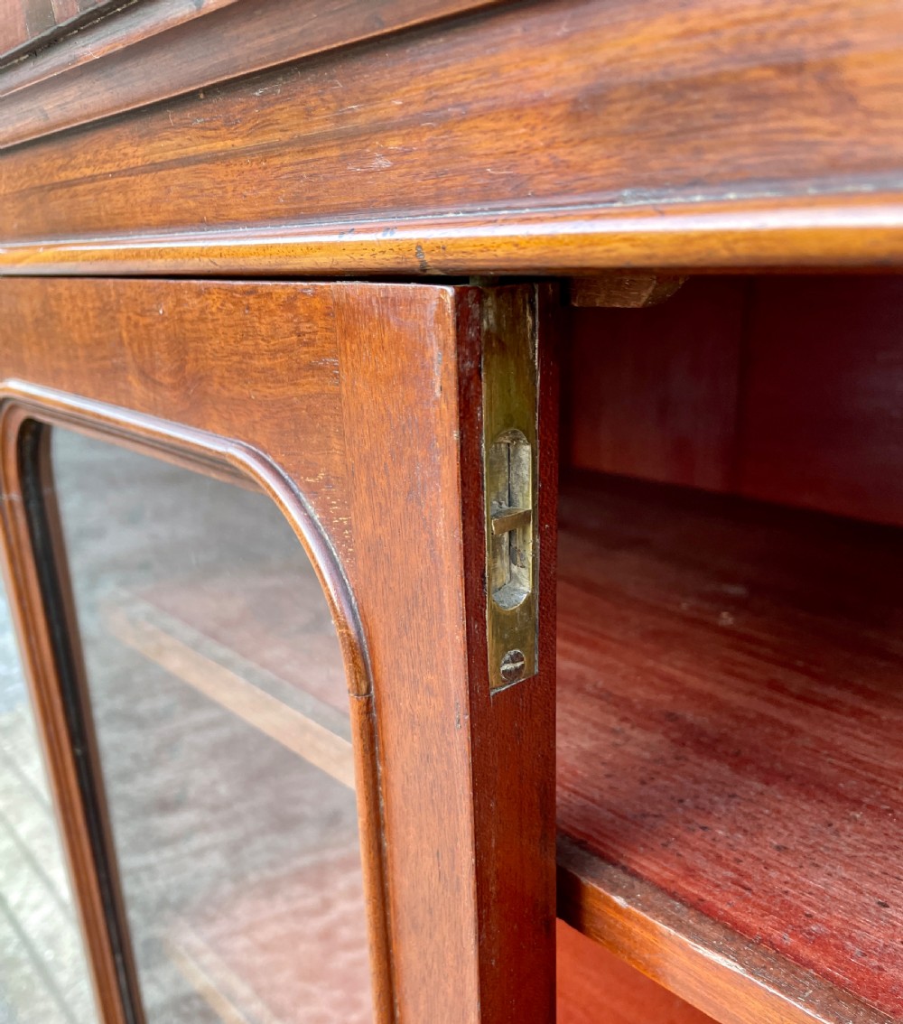 Antique Mahogany Glazed Cabinet View XII