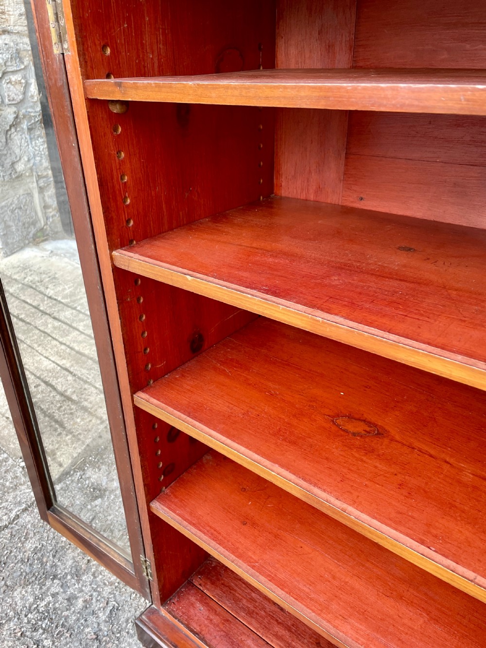 Antique Mahogany Glazed Cabinet View XVI