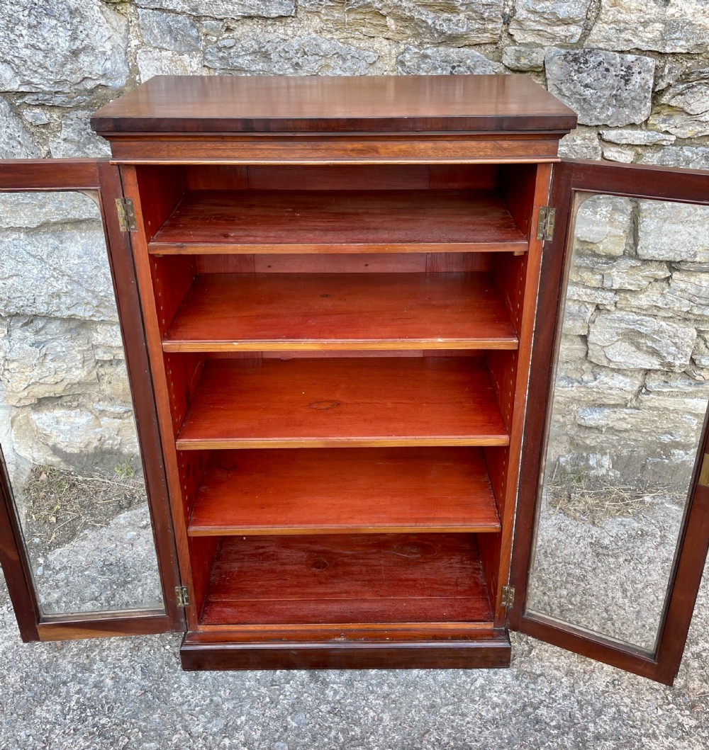 Antique Mahogany Glazed Cabinet View XVII