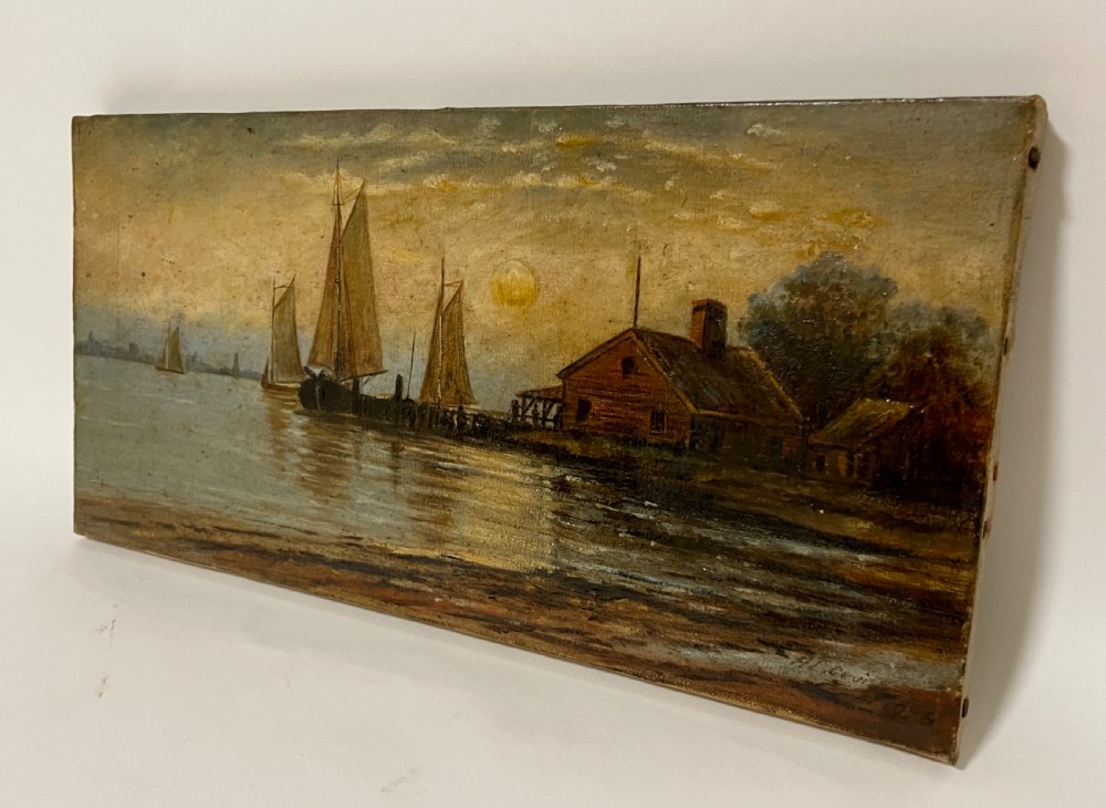 Decorative Marine Oil on Canvas Painting View III