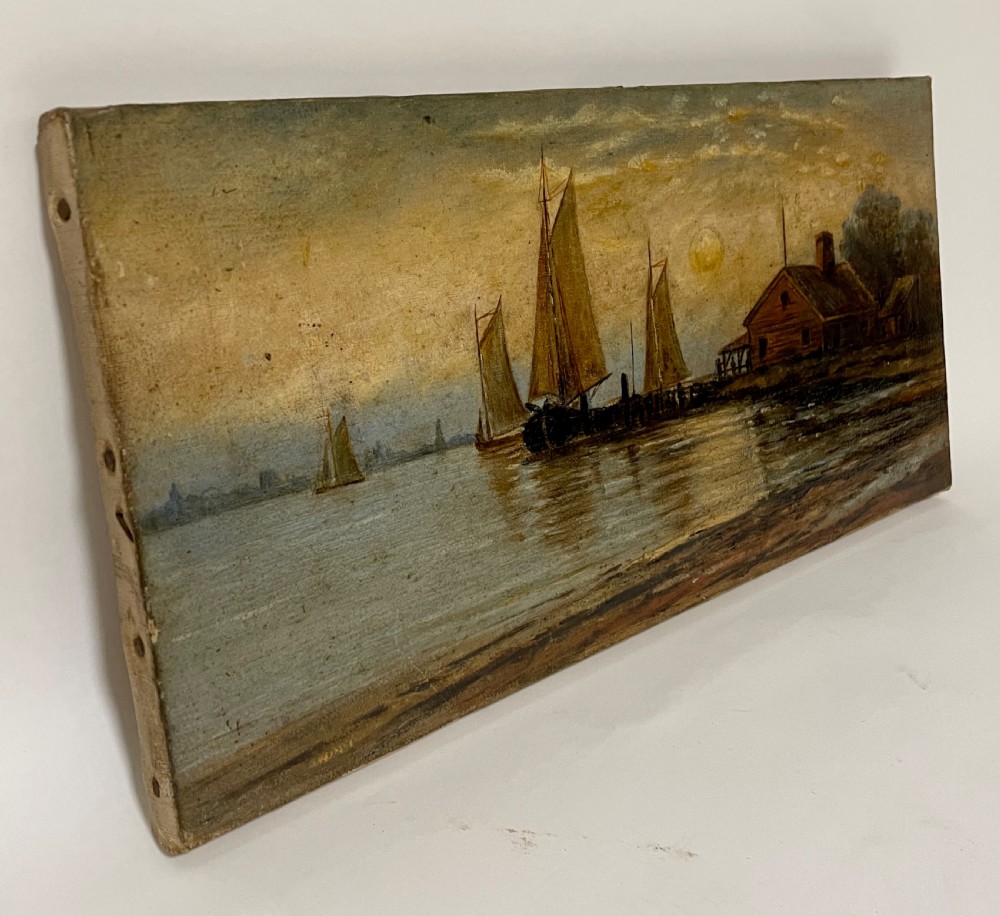 Decorative Marine Oil on Canvas Painting View IV