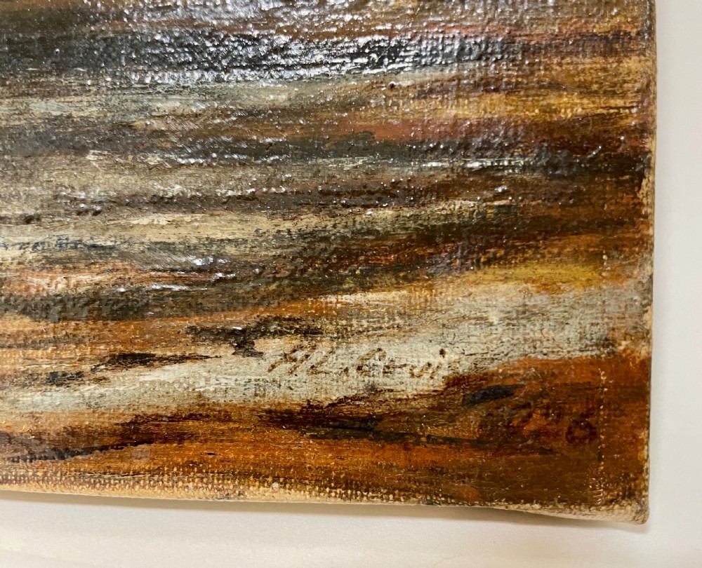 Decorative Marine Oil on Canvas Painting View VI