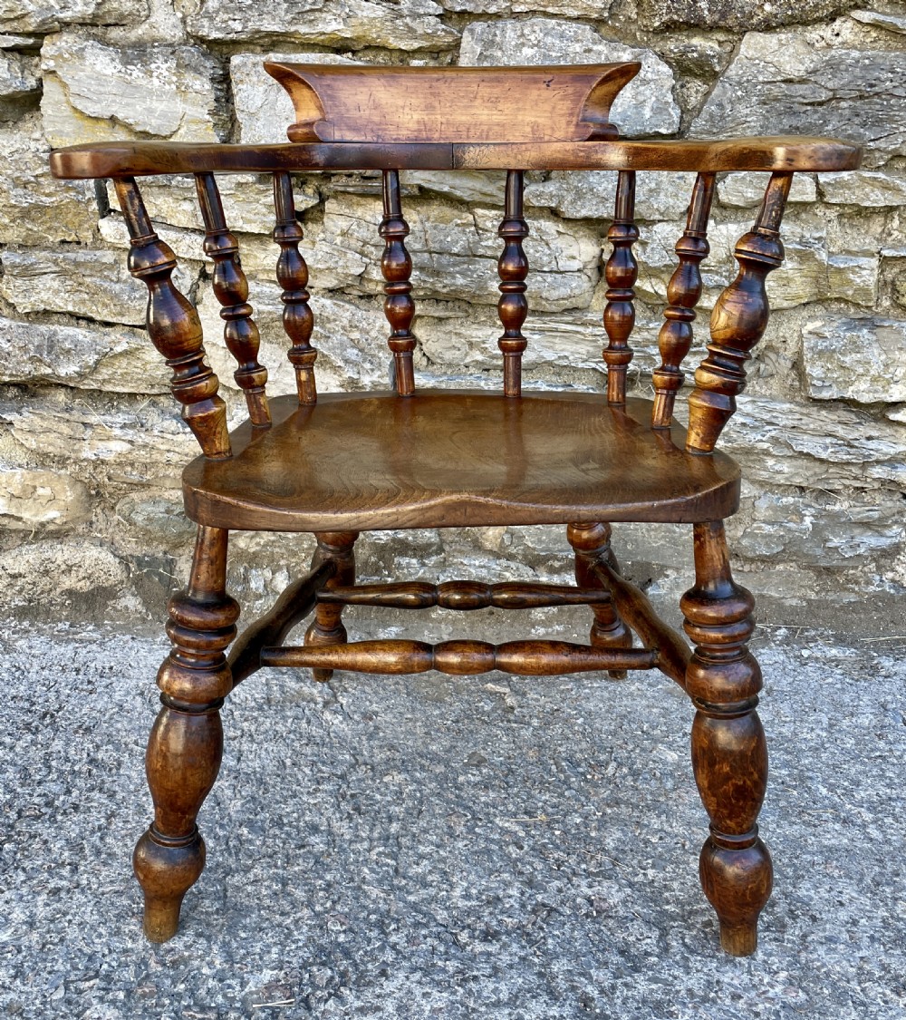 Antique Elm Captains Chair View III